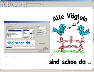 Bildschirm Stickmanager